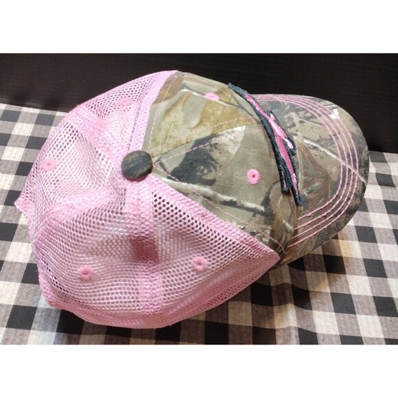 DUCK COMMANDER CAMOUFLAGE PINK MESH CAP HAT DUCK DYNASTY WOMENS LADIES SNAPBACK - Picture 7 of 16